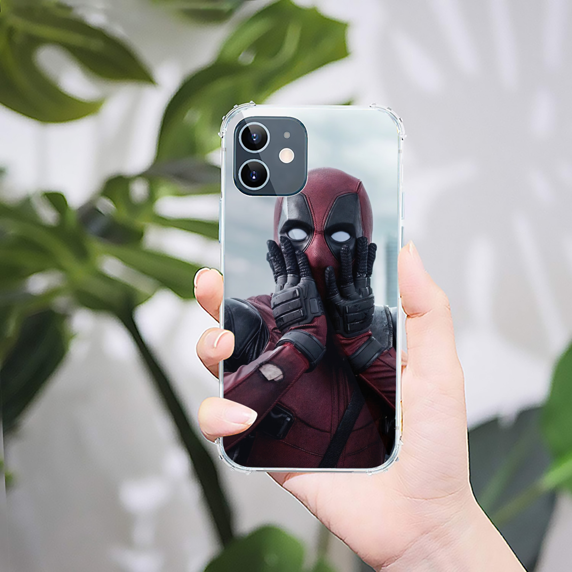 （画像用） Deadpool デッドプール 【iPhone 12シリーズ対応】透明スマホケース（クリアソフトケース）